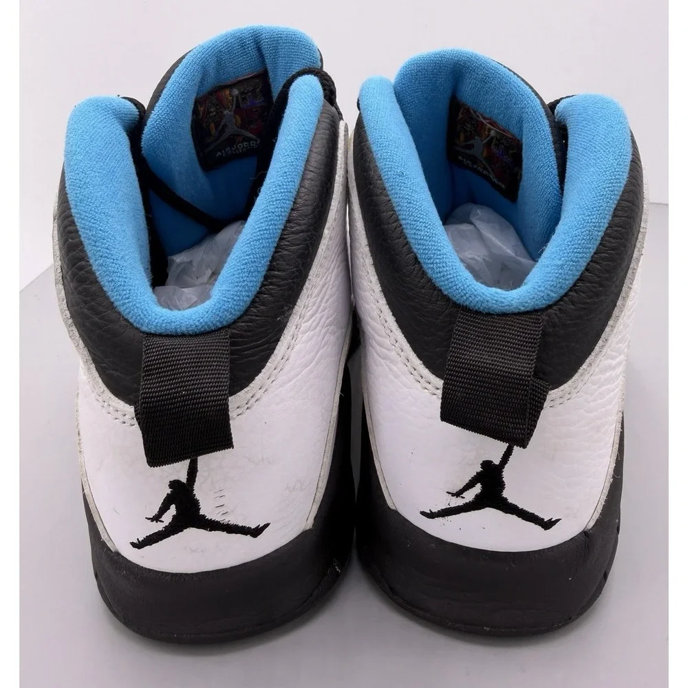 Air Jordan 10 Retro Powder Blue 2014 White/Black/Powder Blue 310805-106 Size 8.5